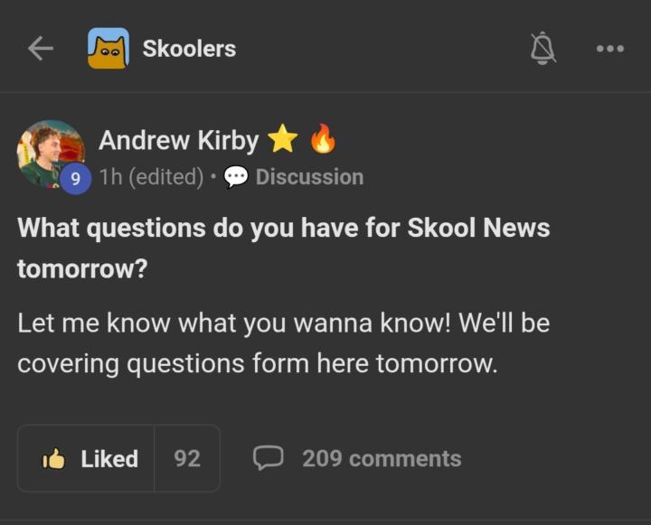 群長們可以去留言問題