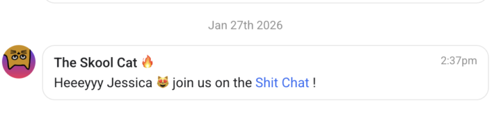 When The Skool Cat Summons You...