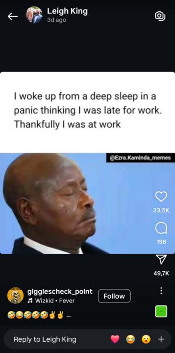 Woke up from a deep sleep thinking I was late for work