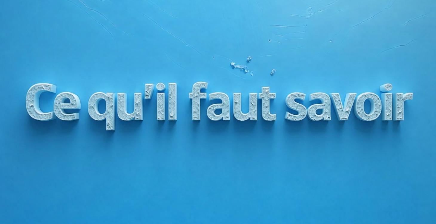 Ce qu'il faut savoir