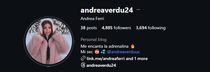 Scammer: Andrea Verdu