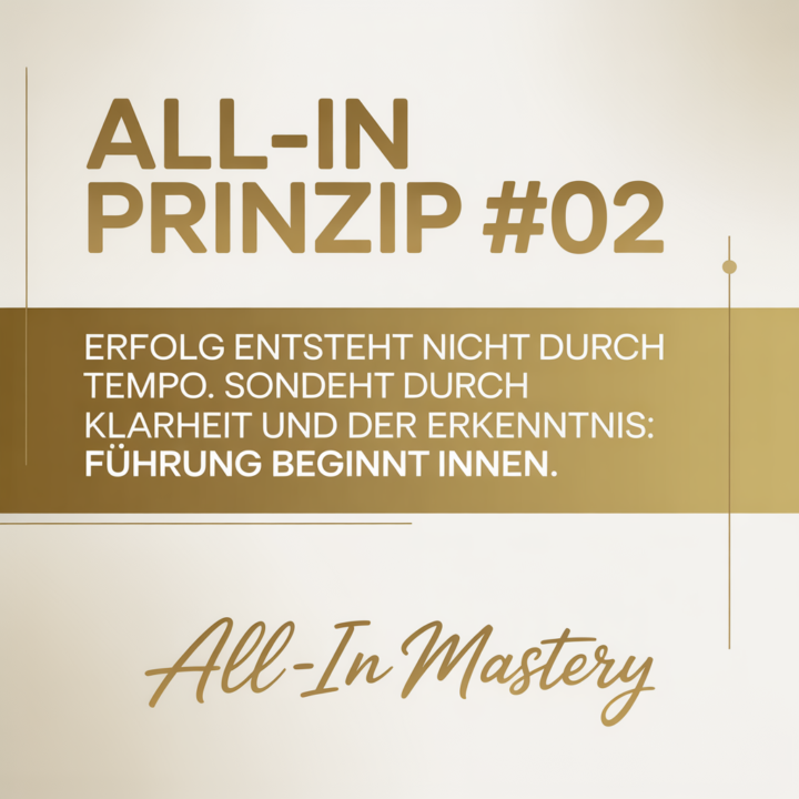 ALL-IN Mastery | Frage der KW 03/2026