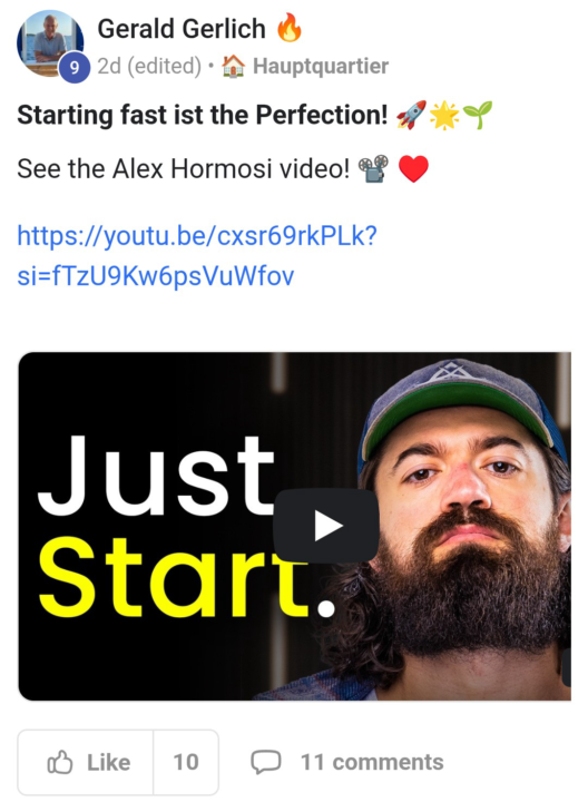 ✈️ ✨ Wie wichtig es es für Euch einfach etwas zu starten?