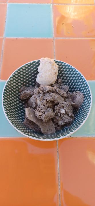 Home made black sesame Ice cream