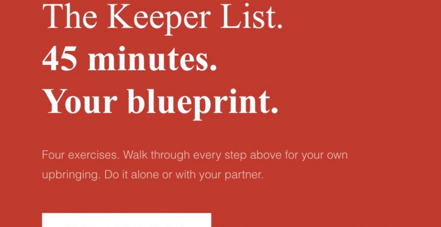 The Keeper List Workbook
