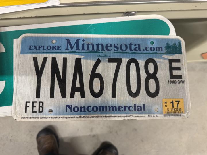 Disclaimer build in on plates