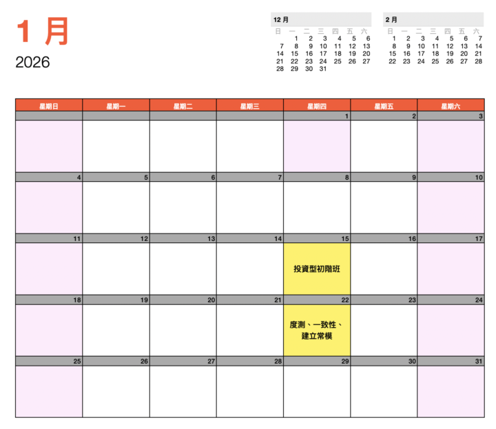 NLP保險會員班課程｜1月