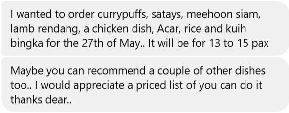 Catering Enquiries