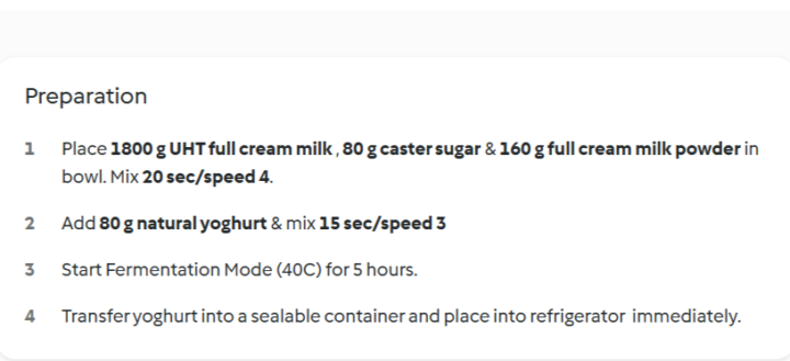 Quick Thermomix Yoghurt