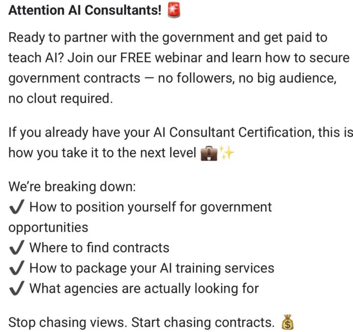 THIS IS EXACTLY WHY YOU NEED TO BE AI CERTIFIED 