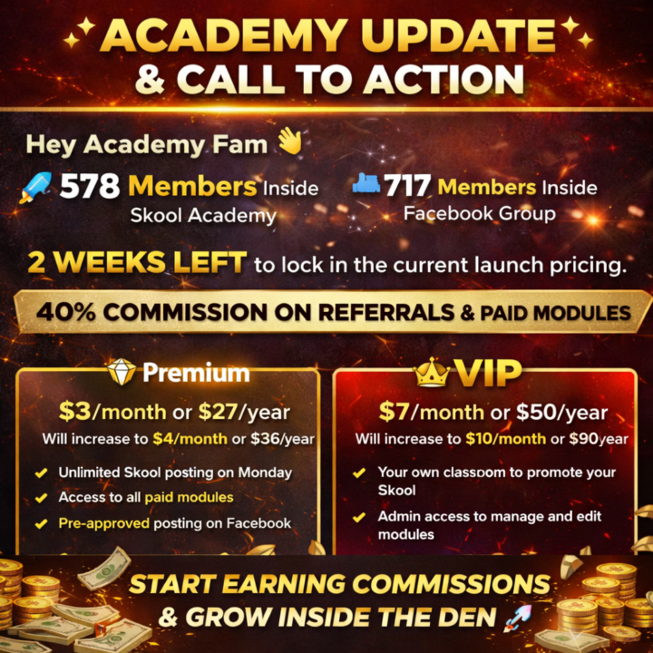 🌟 Academy Update & Call to Action 🌟