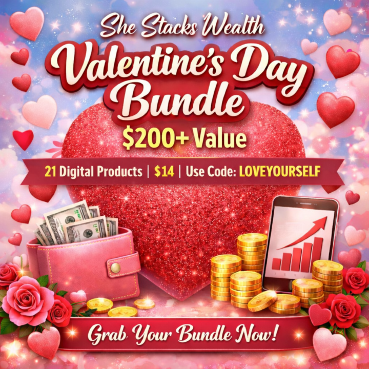 🎉 She Stacks Wealth Valentine’s Day Bundle 🎉