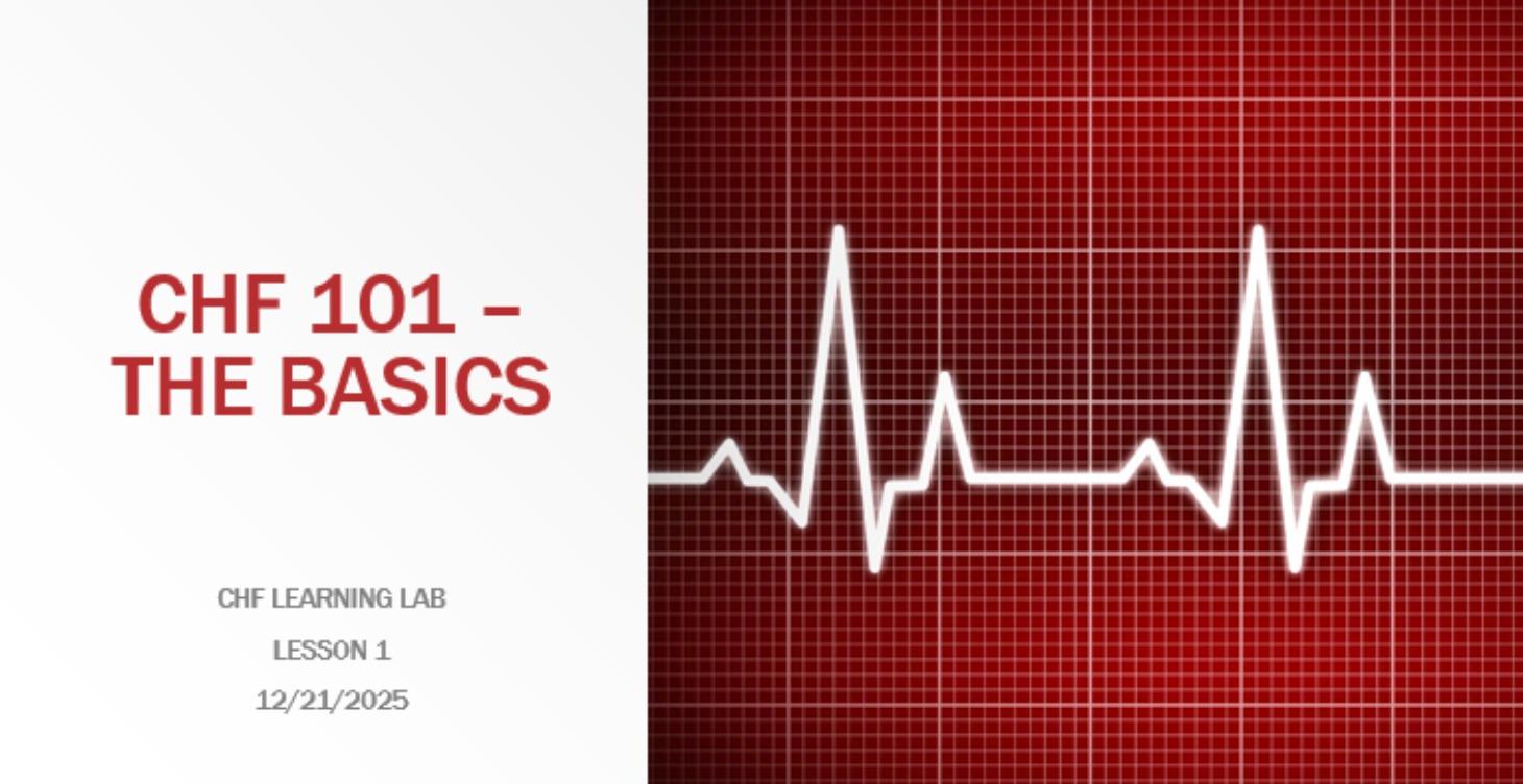 CHF 101 - The Basics