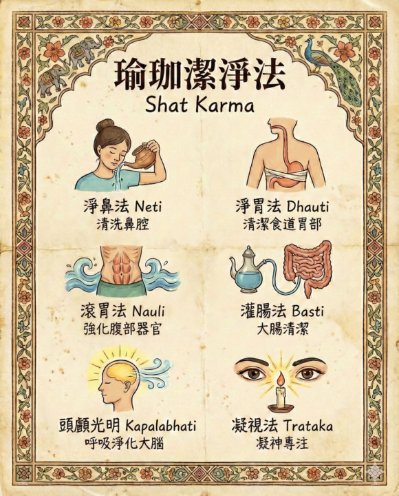 Shatkarma（六法淨化）：瑜伽六種身體清潔技術