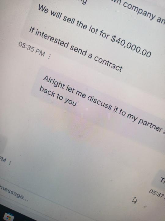 I have a Duplex lot Seller at $40K 😱!