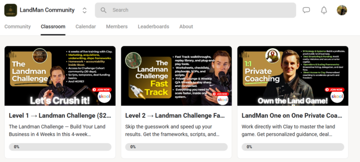 🏆 Access Your Landman Challenge Classroom on Skool!