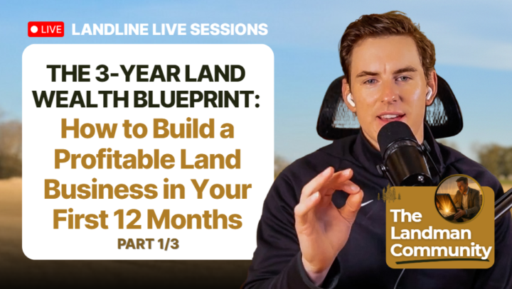 Going LIVE today @ 6 PM: The $3M Land Blueprint They Don’t Teach You 🚀