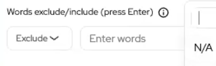 Land Portal Words to Exclude 