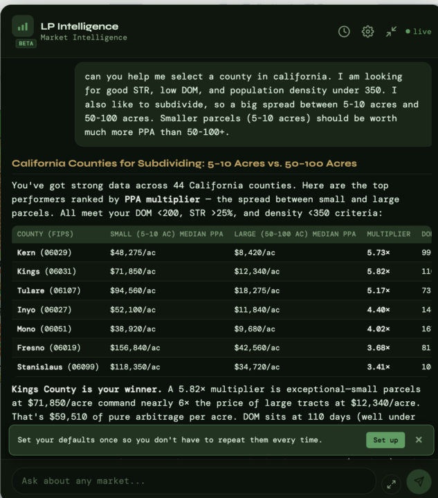 Tried the new Land Portal AI tool. Thoughts?