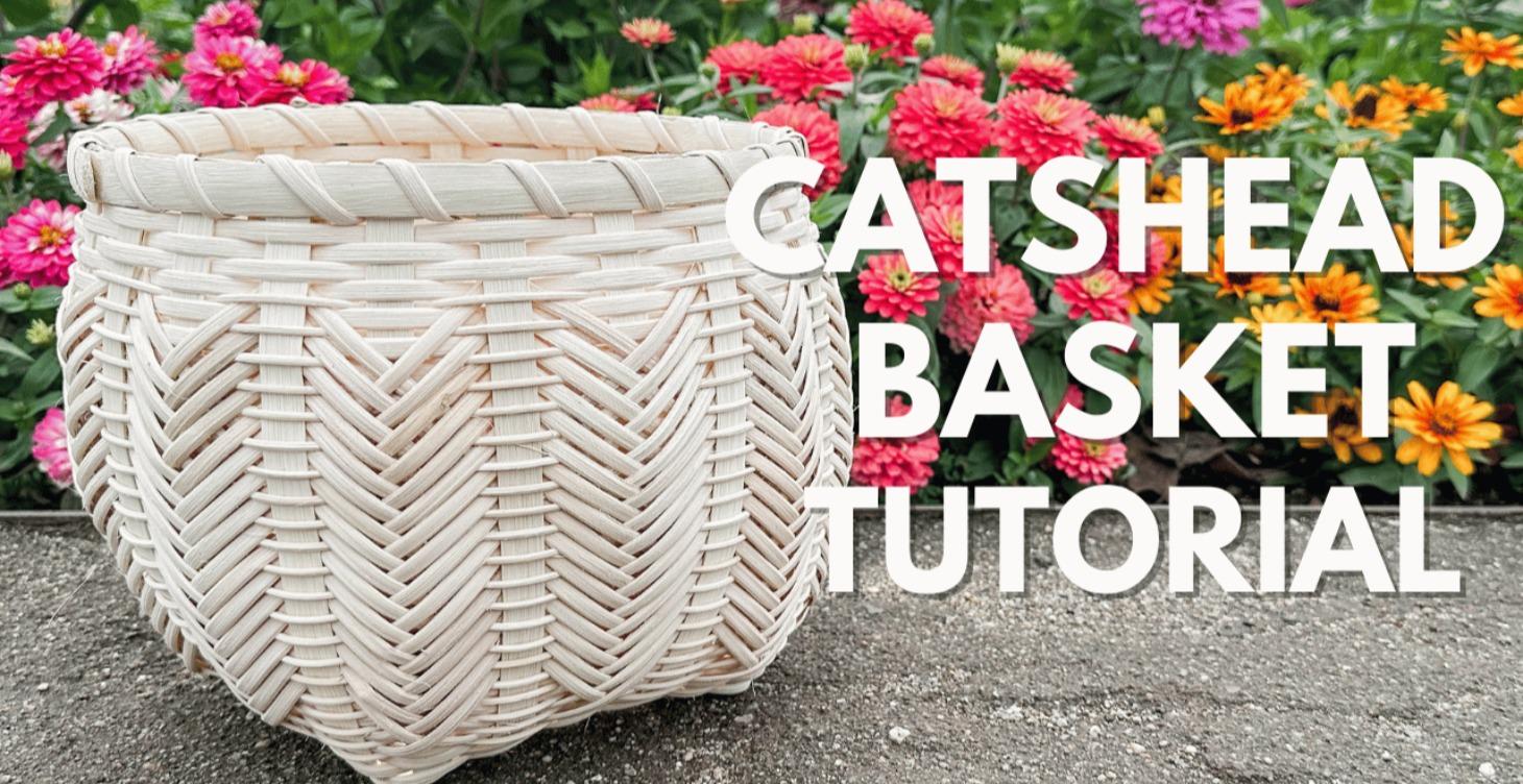 Catshead Basket with Chevrons
