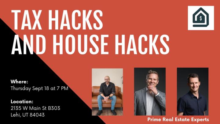 FREE TAX HACKS AND HOUSE HACKS CLASS THIS THURSDAY