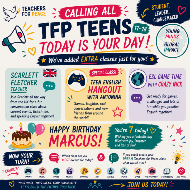 🎉 CALLING ALL TFP TEENS (11–18)! 🎉