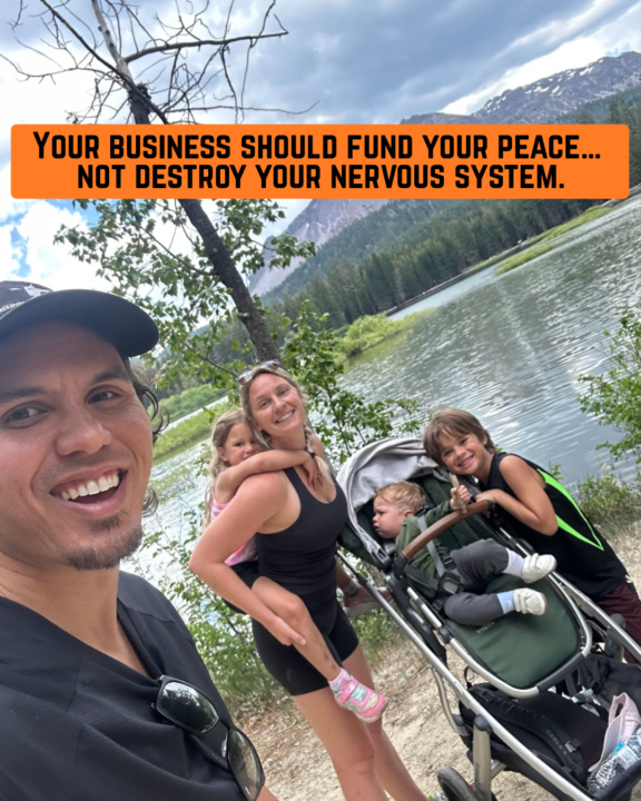 Your business should fund your peace… not destroy your nervous system.