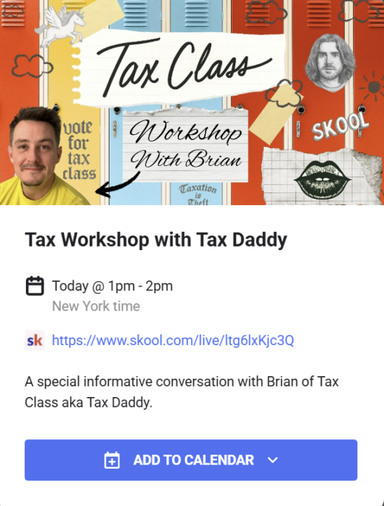 Unmuted Money X Tax Class WORKSHOP
