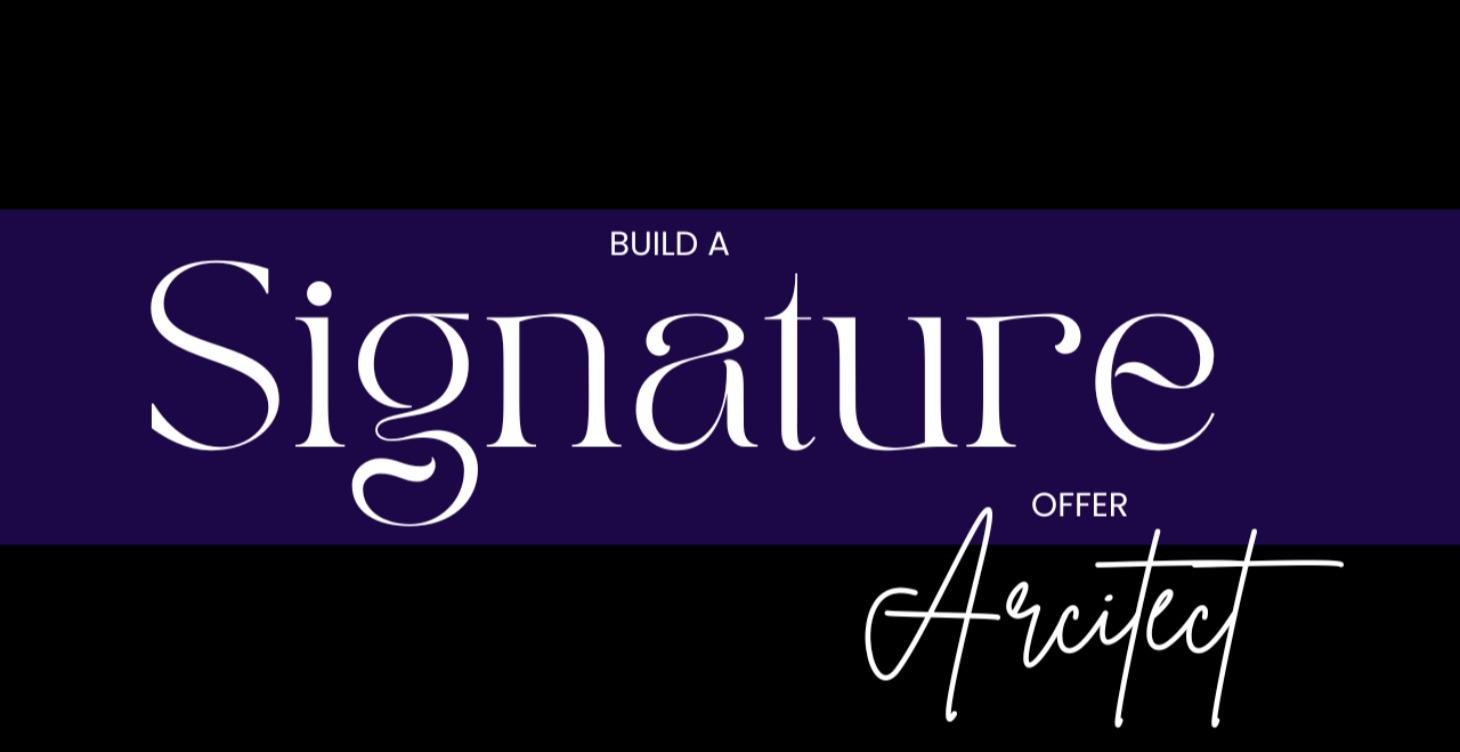 Build a Signature Offer Architect