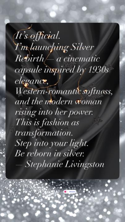 Silver Rebirth Begins ✨