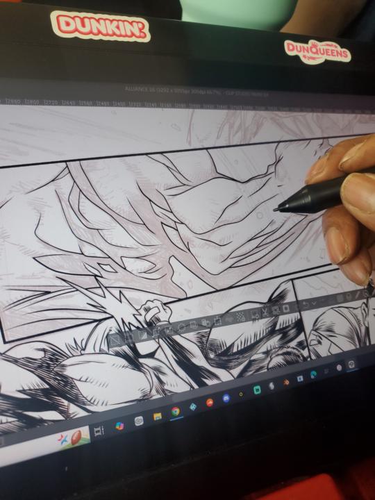 Inking comics with Advent Comics 