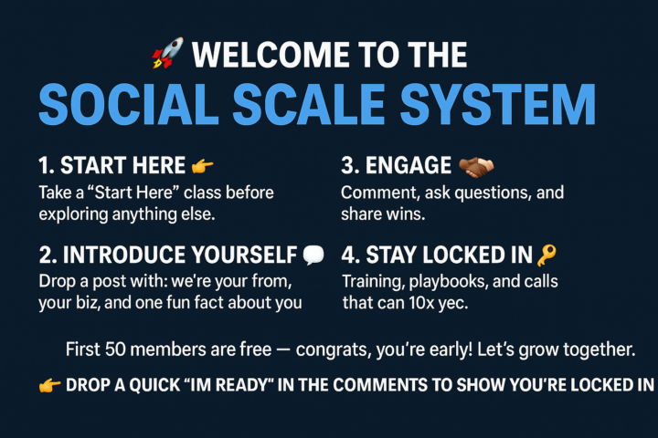 🚀 Welcome to the Social Scale System 🚀