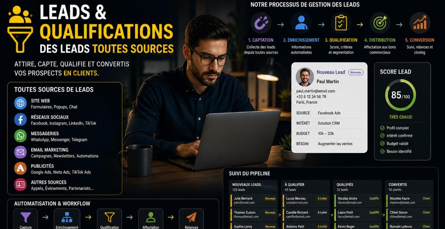 recherche et qualifications de leads