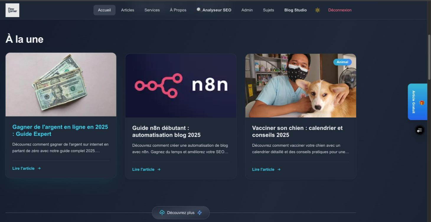 Création de site