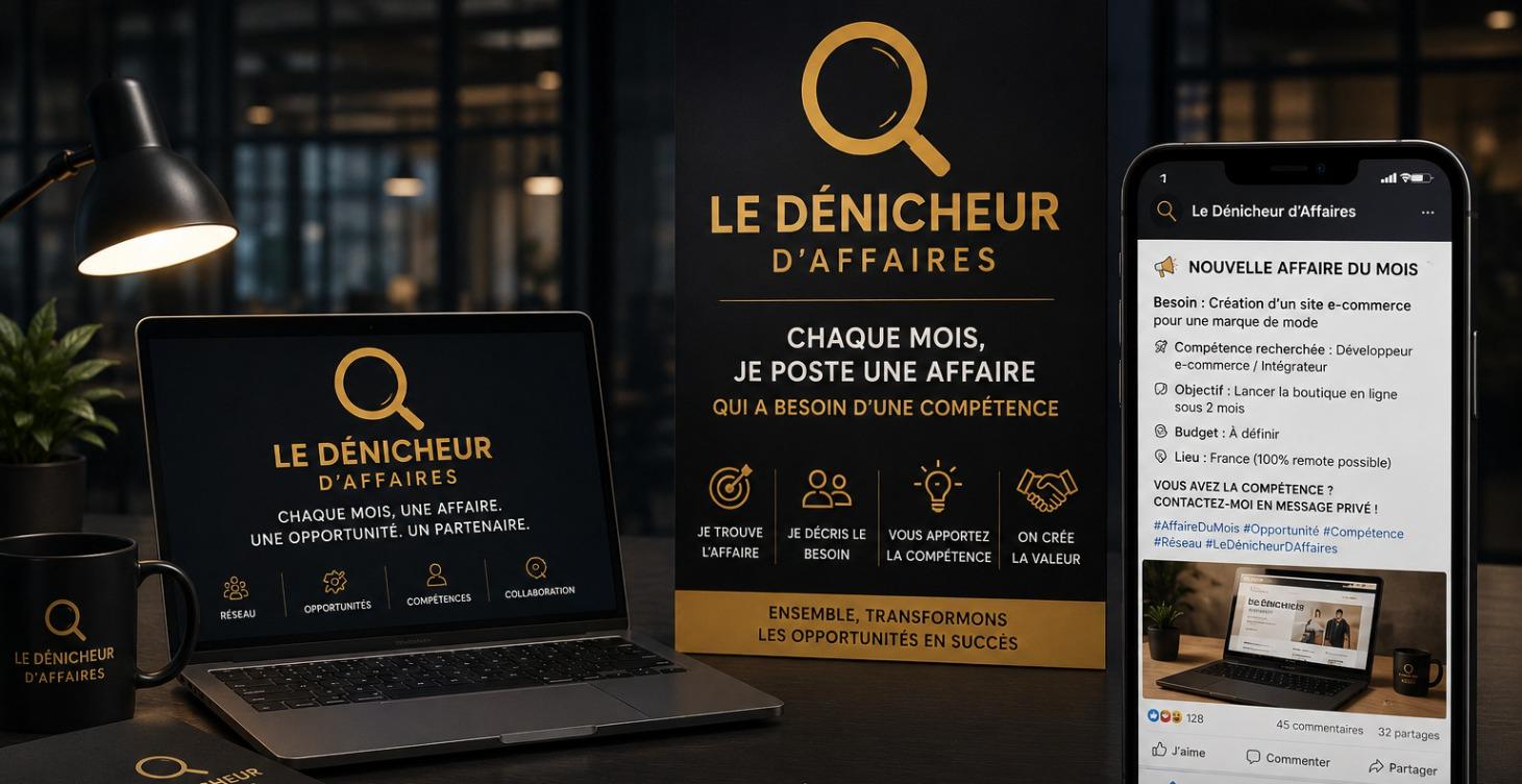 Dénicheur d’affaires (1 opportunité / mois)