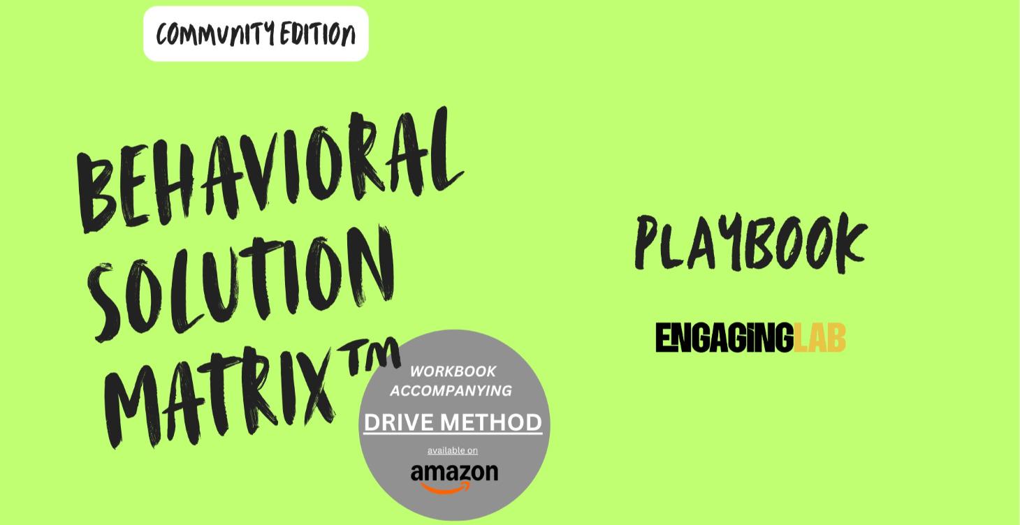 Community Edition Behavioral Solution Playbook