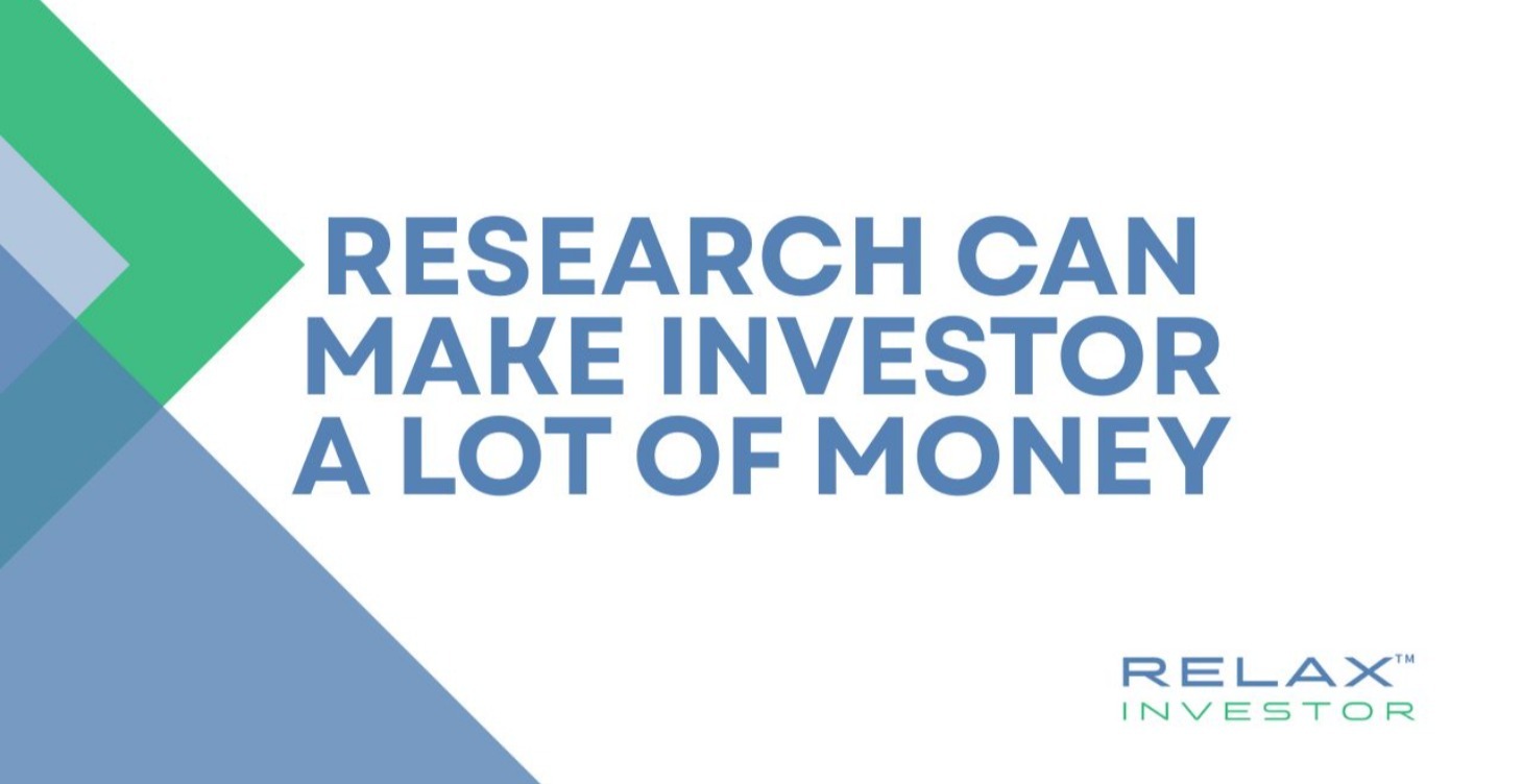 Research Can Make Investor a Lot of Money