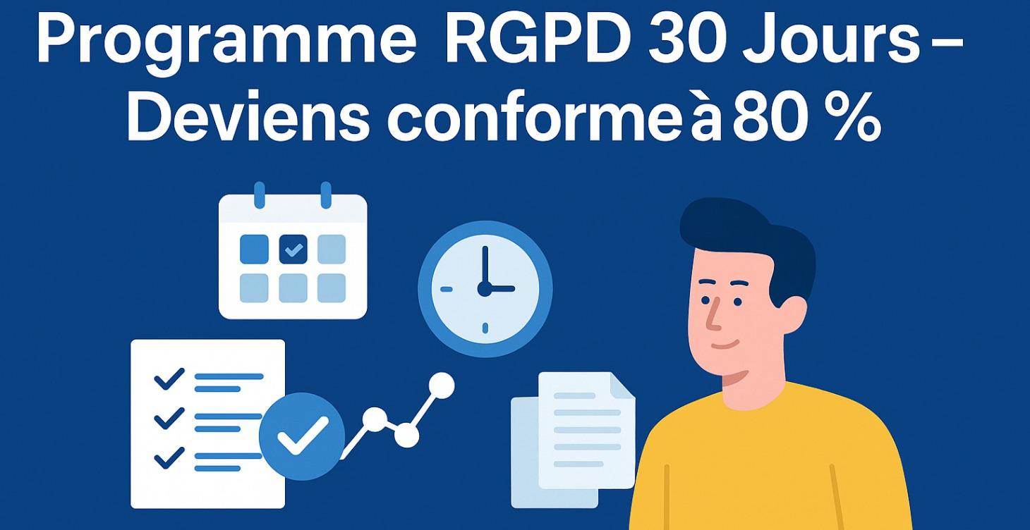 Programme RGPD 30 Jours – Deviens conforme à 80 %