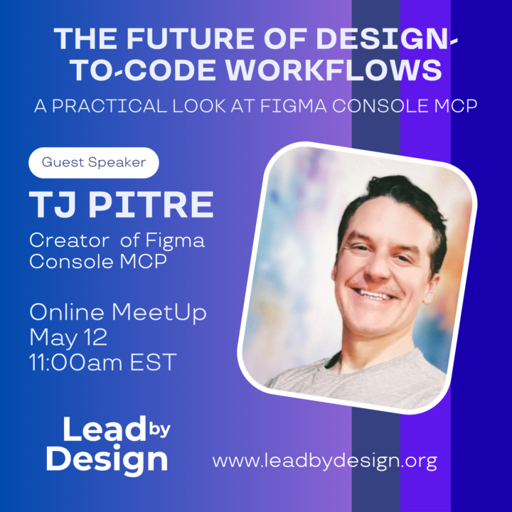 Special Lead by Design event: Guest Speaker TJ Pitre