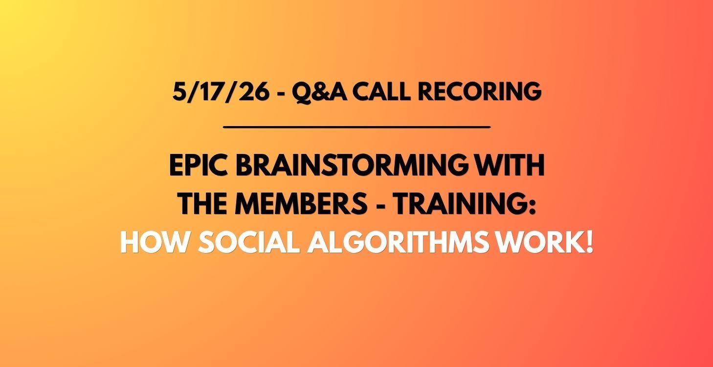 How Social Algorithms Work!