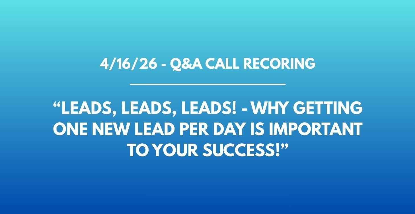 MJ's 4/16/26 Q&A Call Recording