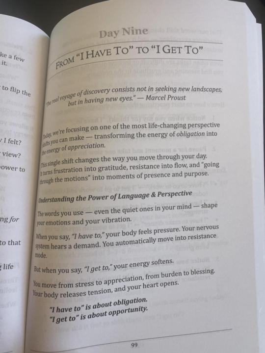 My Tip: Change "I have to..." to "I Get to..."