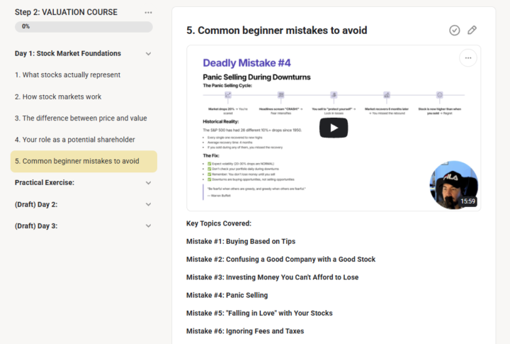 VALUATION COURSE DAY 1 DONE!