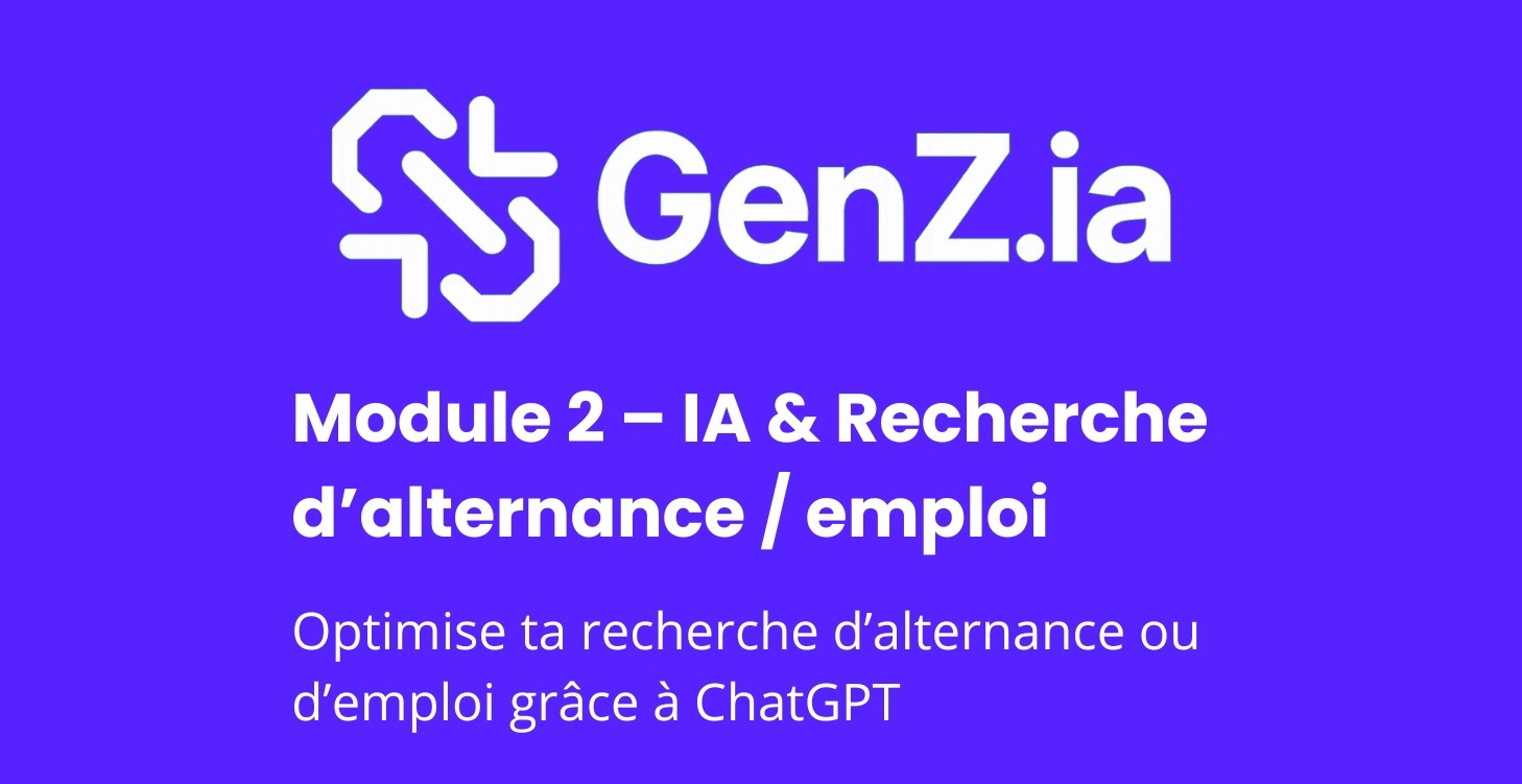 II-IA & Recherche d’alternance / emploi