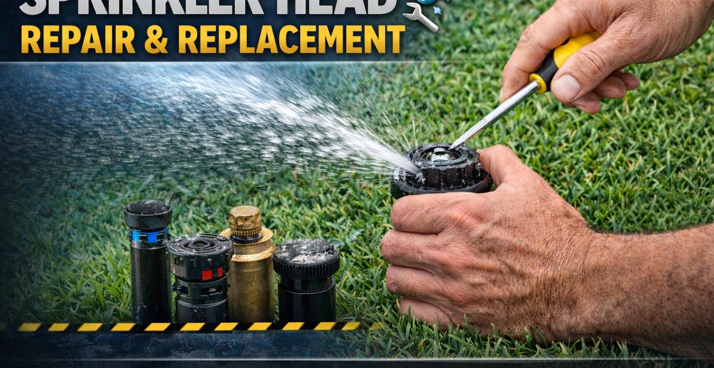 Sprinkler head repair and replacement