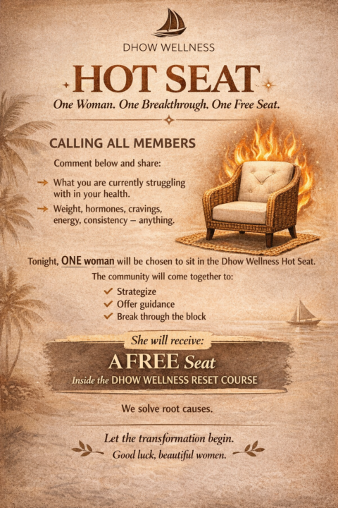 🪑 DHOW WELLNESS HOT SEAT 🪑