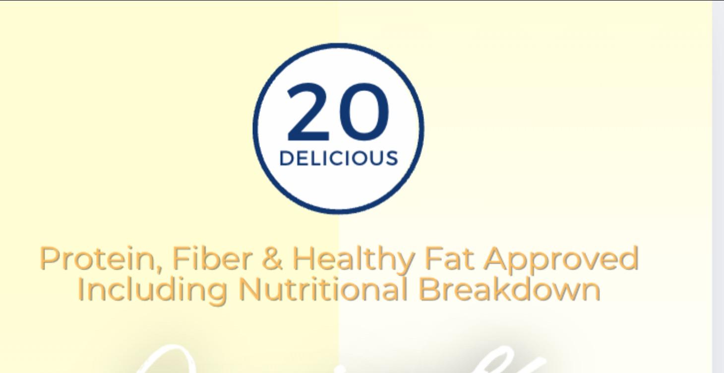 Healthy Protein Fiber and  Fat Approved Recipes