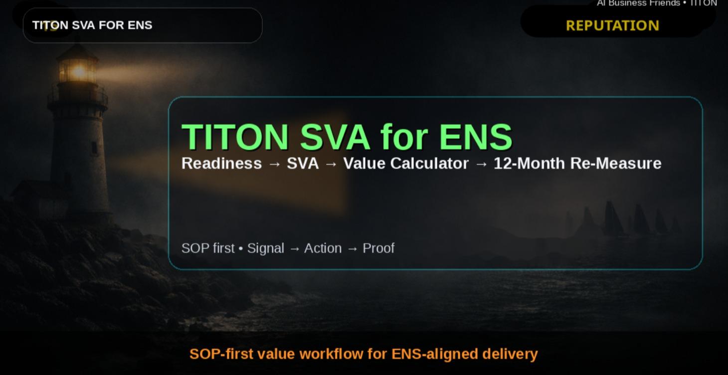 4. TITON SVA for ENS — Toolkit + License Repo