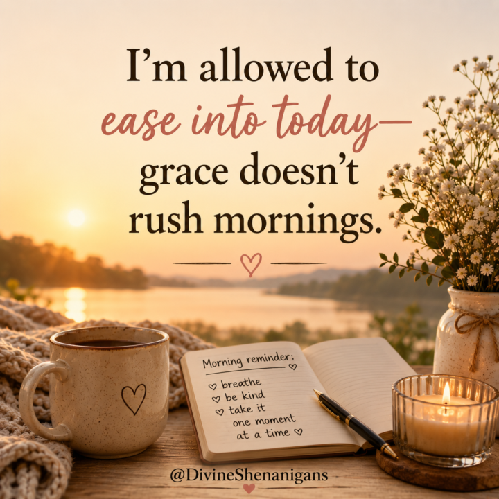 Grace doesn't rush...