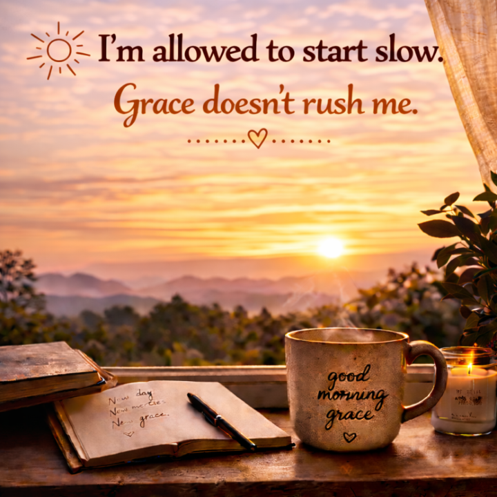 Today I am starting slow - with Grace of course...